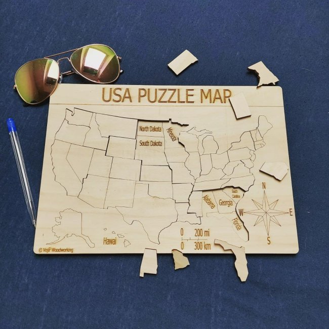 Puzzle mapa USA
